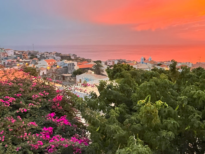 Sunset from Sao Filipe, Fogo