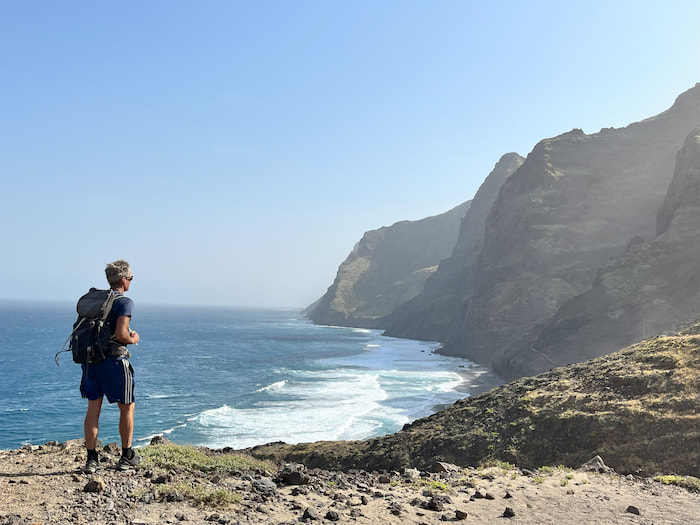 Hiking along Santo Antao's wild north coast