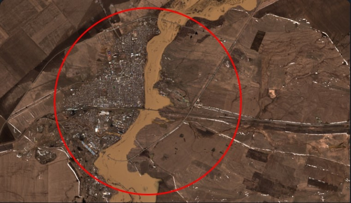 Santel-2 satellite imagery covering the area of interest in April 2019. Image: EOS Data Analytics