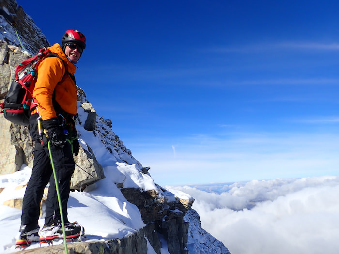climbing assiniboine mountain canada rockies