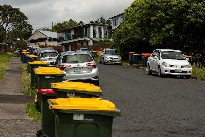 Auckland: Bin day in the suburbs bin day in the suburbs new zealand