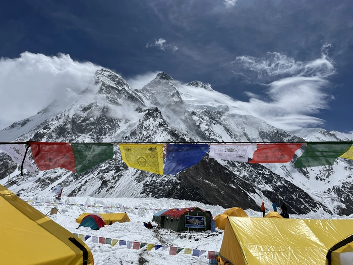  Broad Peak from K2 Base Camp