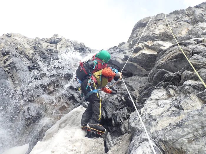 Temba en route to Camp 1