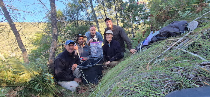 Researchers with their exciting new data on the beloved Shrew