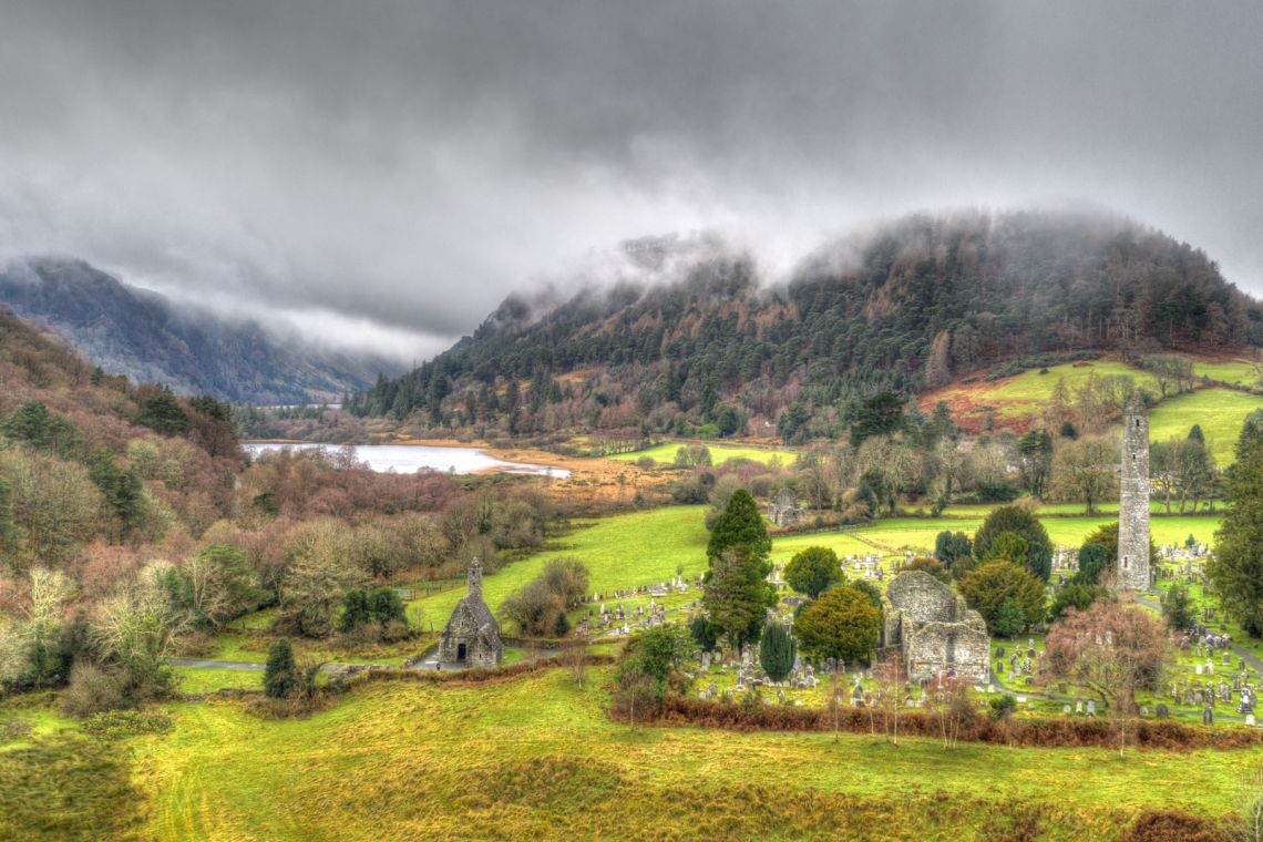 Protected landscapes such as Glendalough demonstrate how natural habitats and historic heritage can be preserved together within national parks.