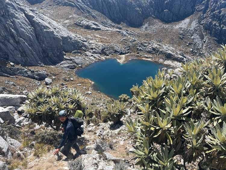 A picture of a lake taken on Holt's adventure