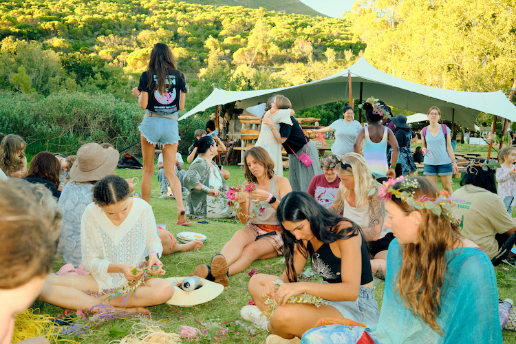 Creating flower crowns